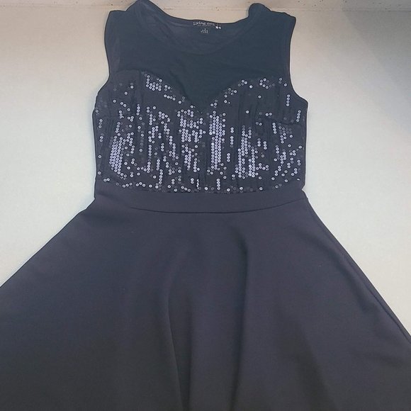 Black Sequin Living Doll Los Angeles Dress - Picture 8 of 10